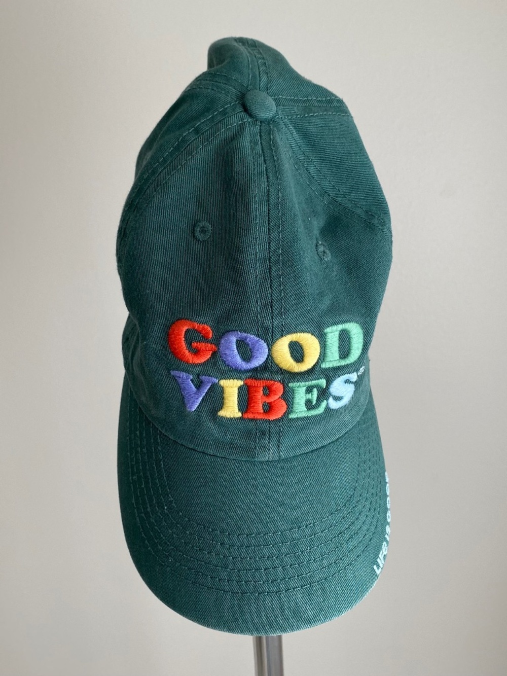 Life is Good Baseball Hat "Good Vibes" Teal Green - OS